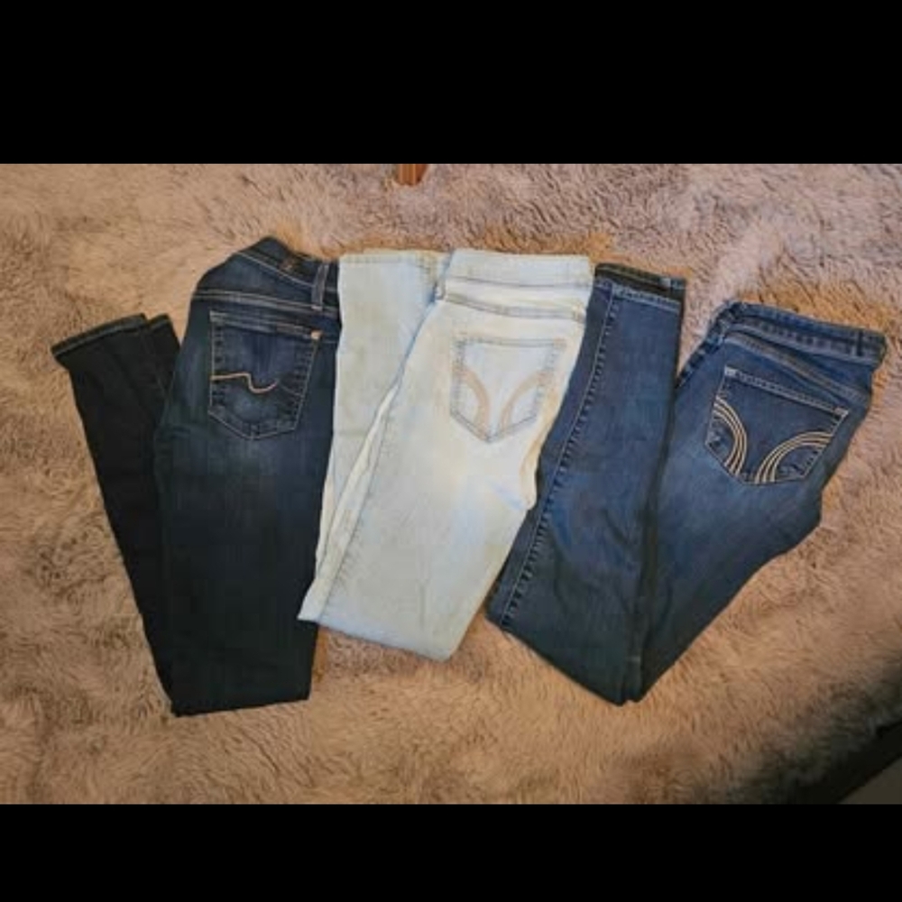 Designer Jean Lot Size 24 Skinny Leg